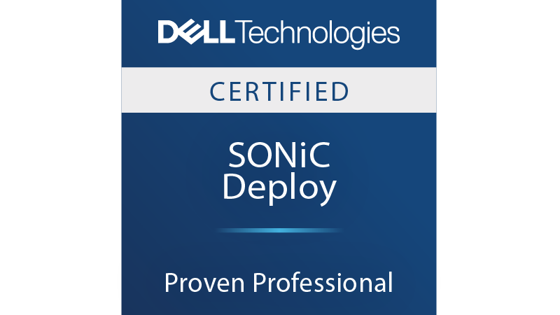 Dell Technologies Proven Professional SONiC Deploy Certified