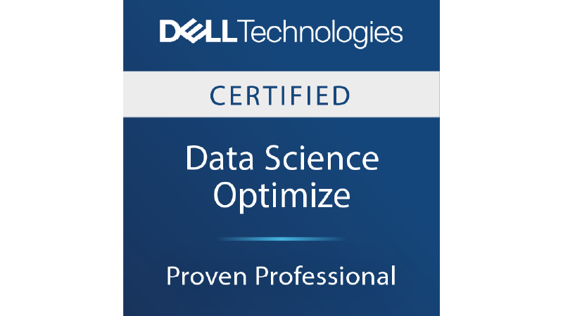 Dell Technologies Proven Professional Data Science Optimize Certified