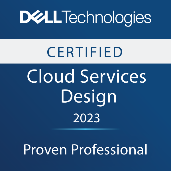 Dell Technologies Proven Professional Cloud Services Design 2023 Certified