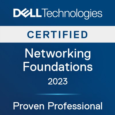 Dell Technologies Proven Professional Networking Foundations 2023 Certified