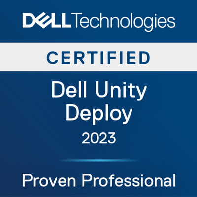 Dell Technologies Dell Unity Deploy 2023 Certified